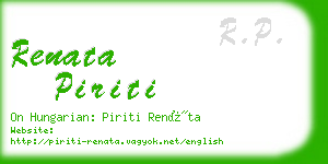 renata piriti business card